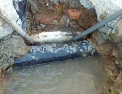 达孜测漏水之水管漏水